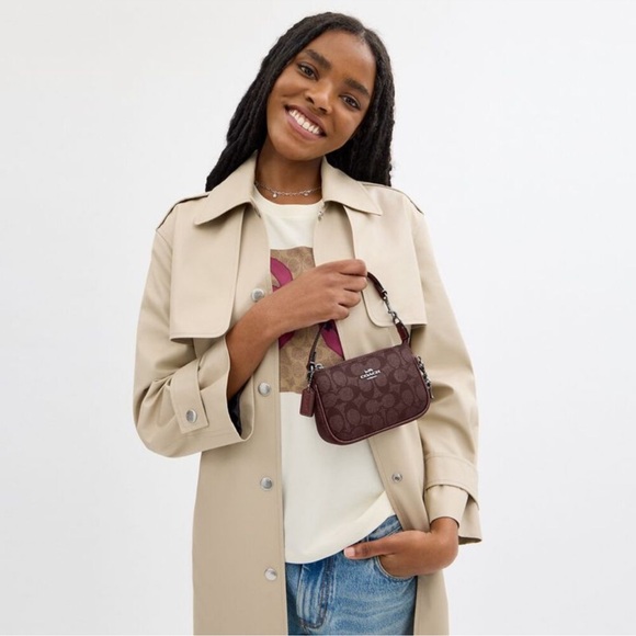 Coach Boxed Nolita Bag 15 In Signature Canvas - Picture 7 of 10